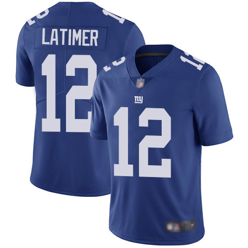 Men New York Giants #12 Cody Latimer Royal Blue Team Color Vapor Untouchable Limited Player Football NFL Jersey